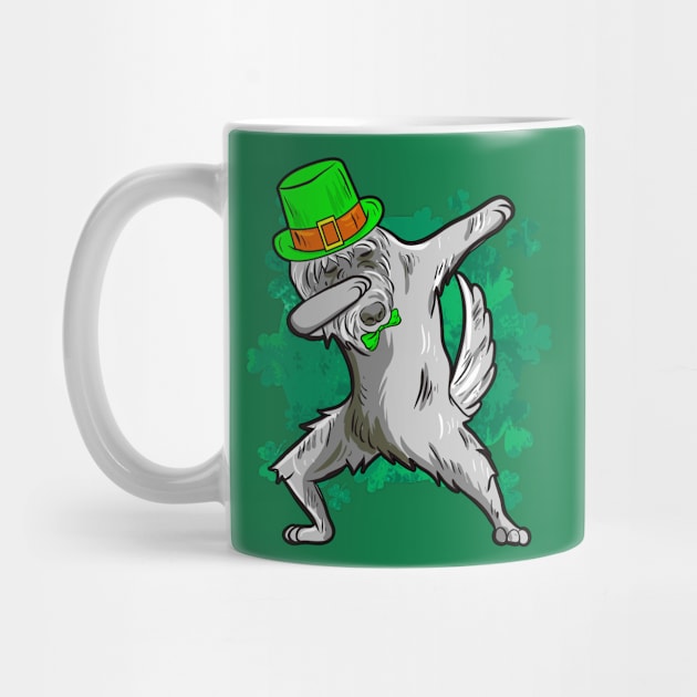 St Patricks Day Dabbing Irish Wolfhound by E